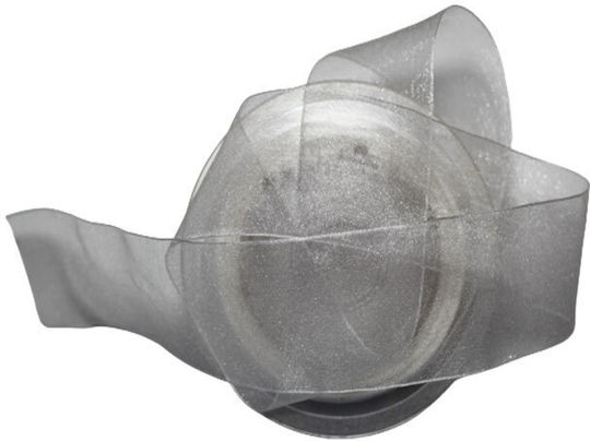 Organza Ribbon with Wired Edges 38mm Width White Price Per Meter