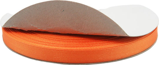 Double-Sided Satin Ribbon 10mm Color Orange 50m 60-225