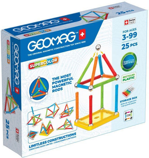 Geomag Μαγνητικό Παιχνίδι Κατασκευών Supercolor
