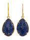 Arteon Earrings made of Silver Gold Plated with Stones
