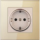 Power Socket Gold 1pcs