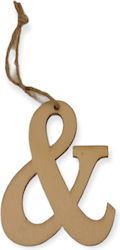 Holzanhänger "&"