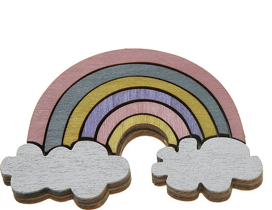 Wooden Rainbow Printed 8x5cm Rs004 Nv-25.00161.004