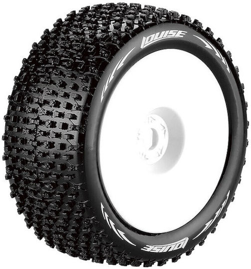 Louise Tires & Wheels T-pirate 1/8 Truggy Soft White 0-offset 2 Louise Rc World