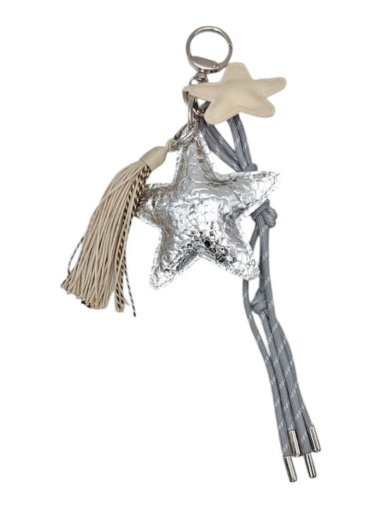 4-2511 Keychain Bag Silver Star Savil
