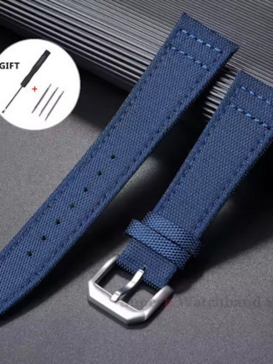 Riemen aus Stoff Hellblau 20mm
