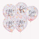 Set of 5 Balloons Latex Pink 30cm