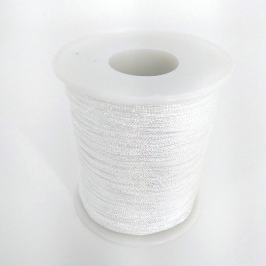 Șnur Metalic Alb Efect Ab 0.8 Mm