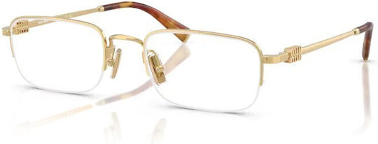 Ochelari de vedere Miu Miu Mu52wv 5ak1o1 cu ramă completă, ramă metalică