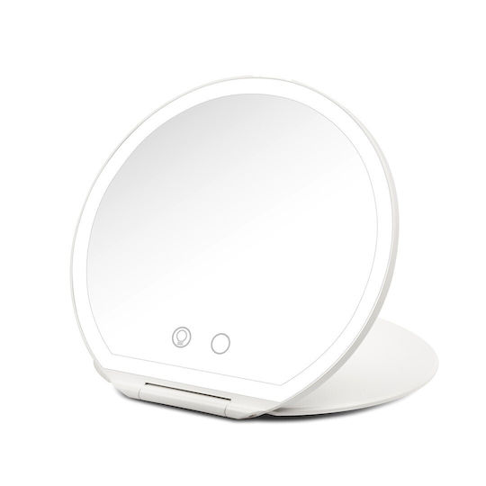 Oromed Makeup Mirror with Light 17x17cm Gold