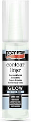 Pentart Glow In The Dark Liner 30ml Light Blue