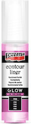 Pentart Glow In The Dark Liner 30ml Pink
