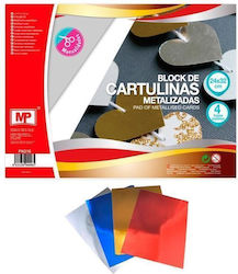 Goldpapierblock Mp 4 Blatt 24x32cm