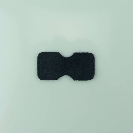 Leather Belt End 4*8.5cm Dark Blue Belt 4cm