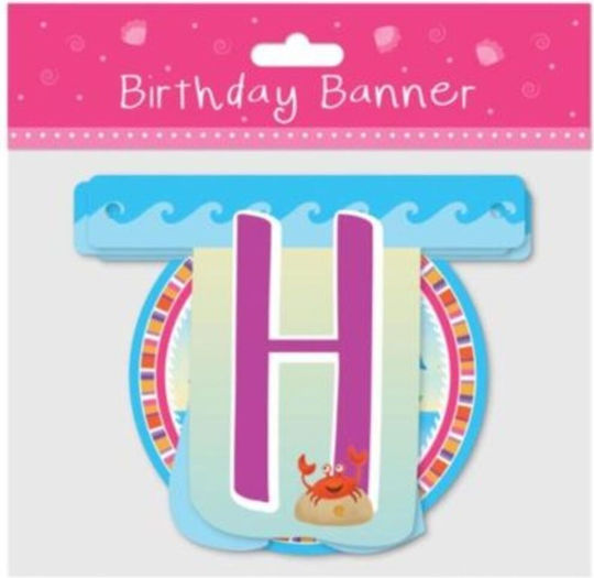 Διακοσμητικό Χάρτινο Banner ''happy Birthday'' 175εκ Ροζ Γοργονα