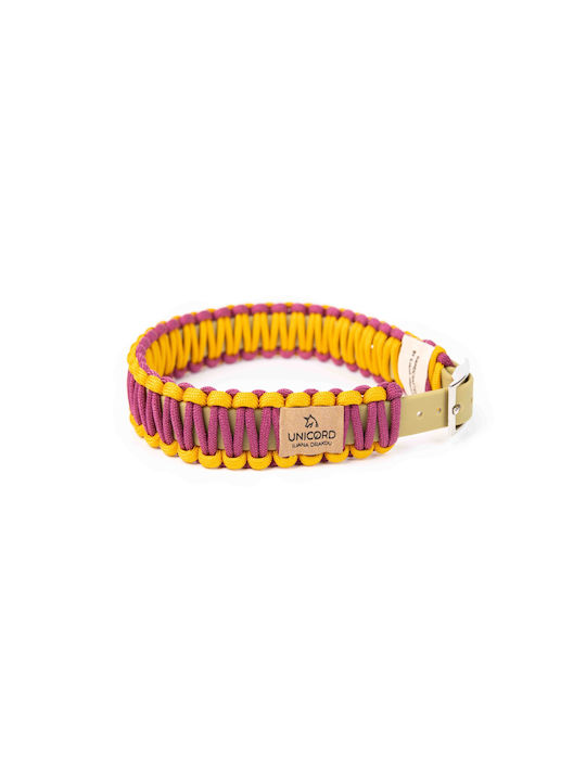 Unicord Hundehalsband Skyscraper Fuchsia-Gelb L 44-50cm 40mm Unicord Hundehalsband Skyscraper Fuchsia-Gelb L 44-50cm 40mm