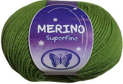Petalouda Merino Superfine Din Lână Verde Desch...