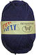 Strickgarn Fifty-fifty Col 23 Blau 50% Wolle 50% Acryl 50g 125m 1Stk