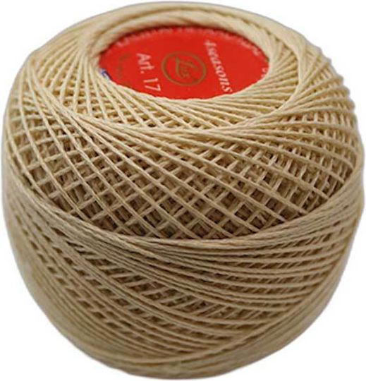 Cotton Knitting Yarn 4seasons Col Ecru 1pc 50gr 210mtr