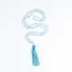 Cuoro Moonstone Worry Beads with Tassel Mala Cuoro Semi-precious Stones Blue