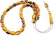 Resin Worry Beads with 33 Beads Handmade Orange 1.4cm