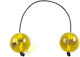 Resin Begleri with 20 Beads Fidget Yellow 20.5cm