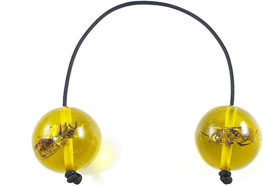 Resin Begleri with 20 Beads Fidget Yellow 20.5cm