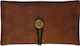 Simona Handmade Tobacco Pouch Brown Turtle