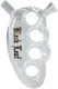 Стъклена водна лула Black Leaf "Knuckle Duster Pure" 13x7см