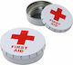 Metall-Clickclack-Dose Erste Hilfe 55mm