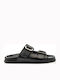 Flache Sandalen für Damen in Schwarz Farbe