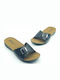 Women's Flat Sandals in Black Color