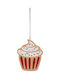Hanging Ornament Cupcake Wooden