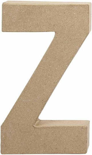 Large Letter Z Papier-mâché Height 20.5 cm Thickness 2.5 cm