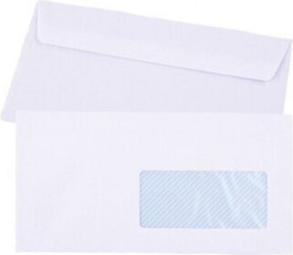 Mailing Envelope Mp 11 x 22cm Self-Adhesive Right Window Ps023v