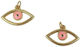 Metallic Gold Eye 2.5cm Set/10 Pink