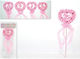 Dekorative Zauberstäbe 35 cm 4 Designs Pink