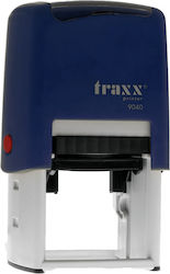 Ștampilă rotundă auto-cerneluitoare Traxx 9040 Φ40mm albastră