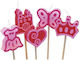 Small Pink Fuchsia Candles