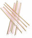 Tall Gold Pink Pastel Candles 16pcs 17cm