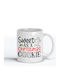 Sweet As A Christmas Cookie Christmas Ceramic White Mug 8cm