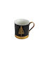 Christmas Porcelain Mug Xmass Tree Black Gold