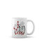 Weihnachtlicher Keramikbecher mit Joy-Design 1 Stück