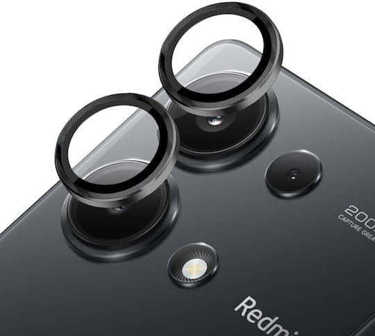 Camera Protection Tempered Glass Black for the Xiaomi Redmi Note 13 Pro Plus