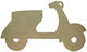Дървена Vespa MDF 30x50 см
