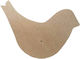 Wooden Plaque Clock Dove