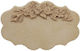 Wooden Carved Decorative Tag Garland 10x6.5x1cm