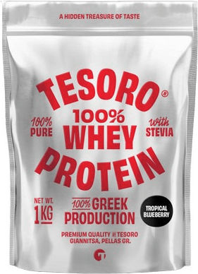 Starfoods Protein Whey with Flavor Tropical Blueberry 1kg