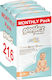 Giggles Πάνες με Αυτοκόλλητο Premium Monthly Pack No. 4 για 7-18kg 216τμχ