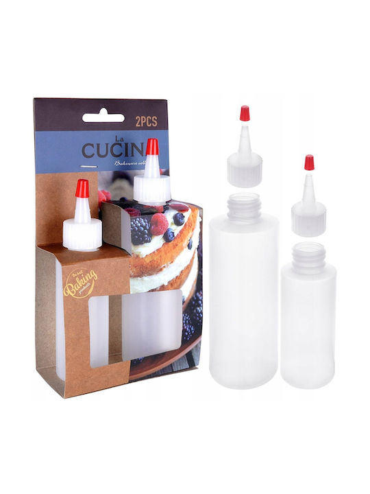 Cake Decoration Bottle Sauce Dispenser 2 Pieces